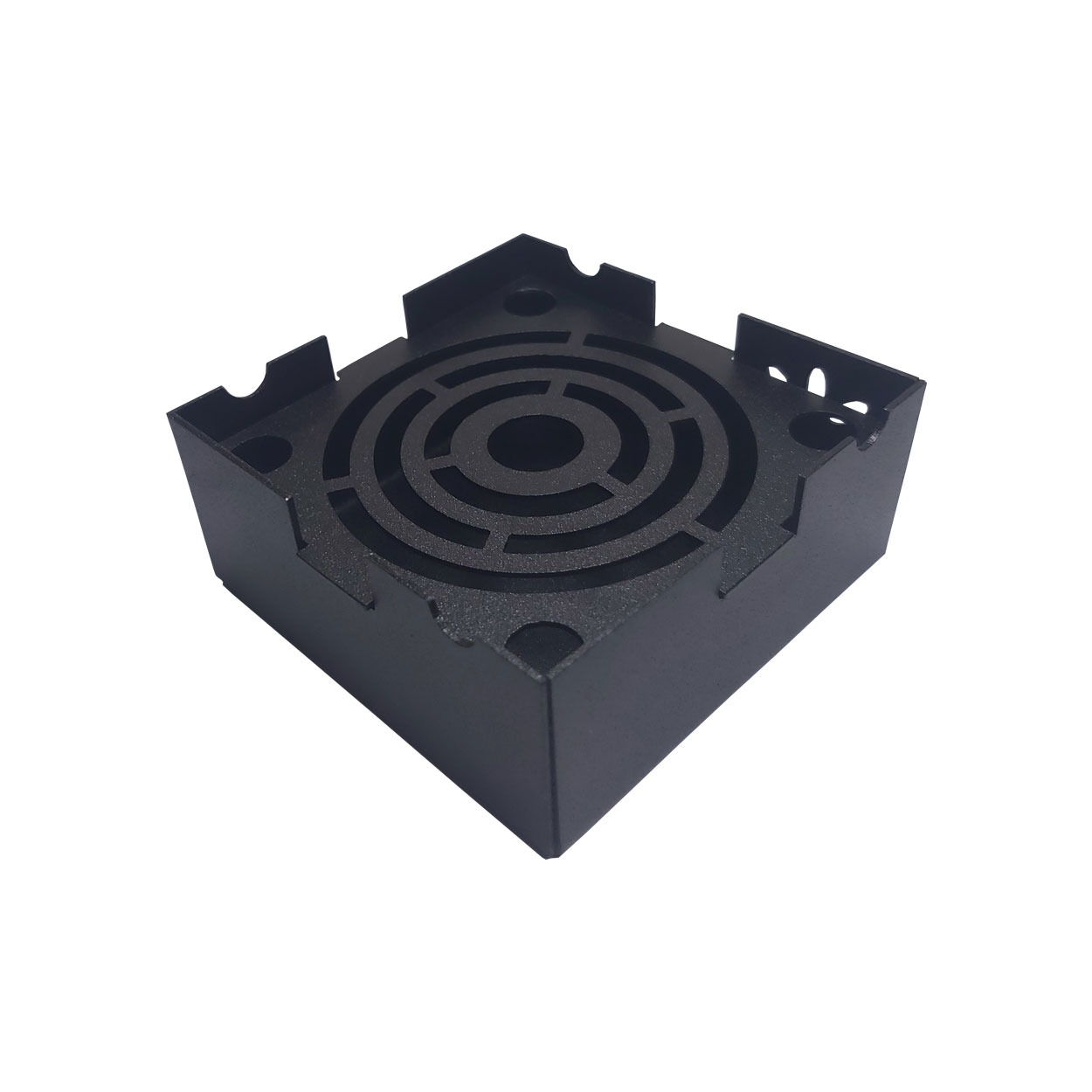 زیرسیگاری مدل کافه ای طرح مربعی رنگ مشکی