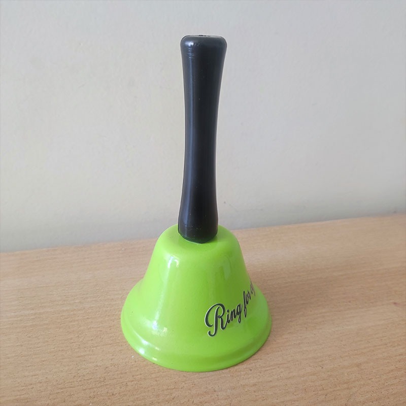 زنگ رومیزی مدل زنگوله دسته دار (رنگ بندی)