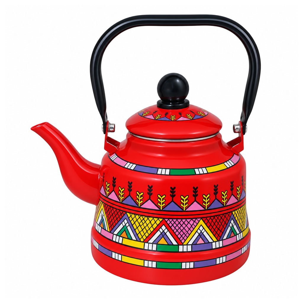 کتری مدل لعابی مراکشی کد A-508 گنجایش 2.5 لیتر