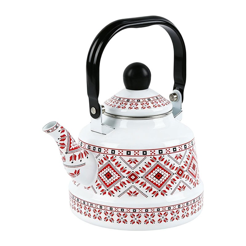 کتری مدل لعابی مراکشی کد A-503 حجم 2.5 لیتر نارنجی