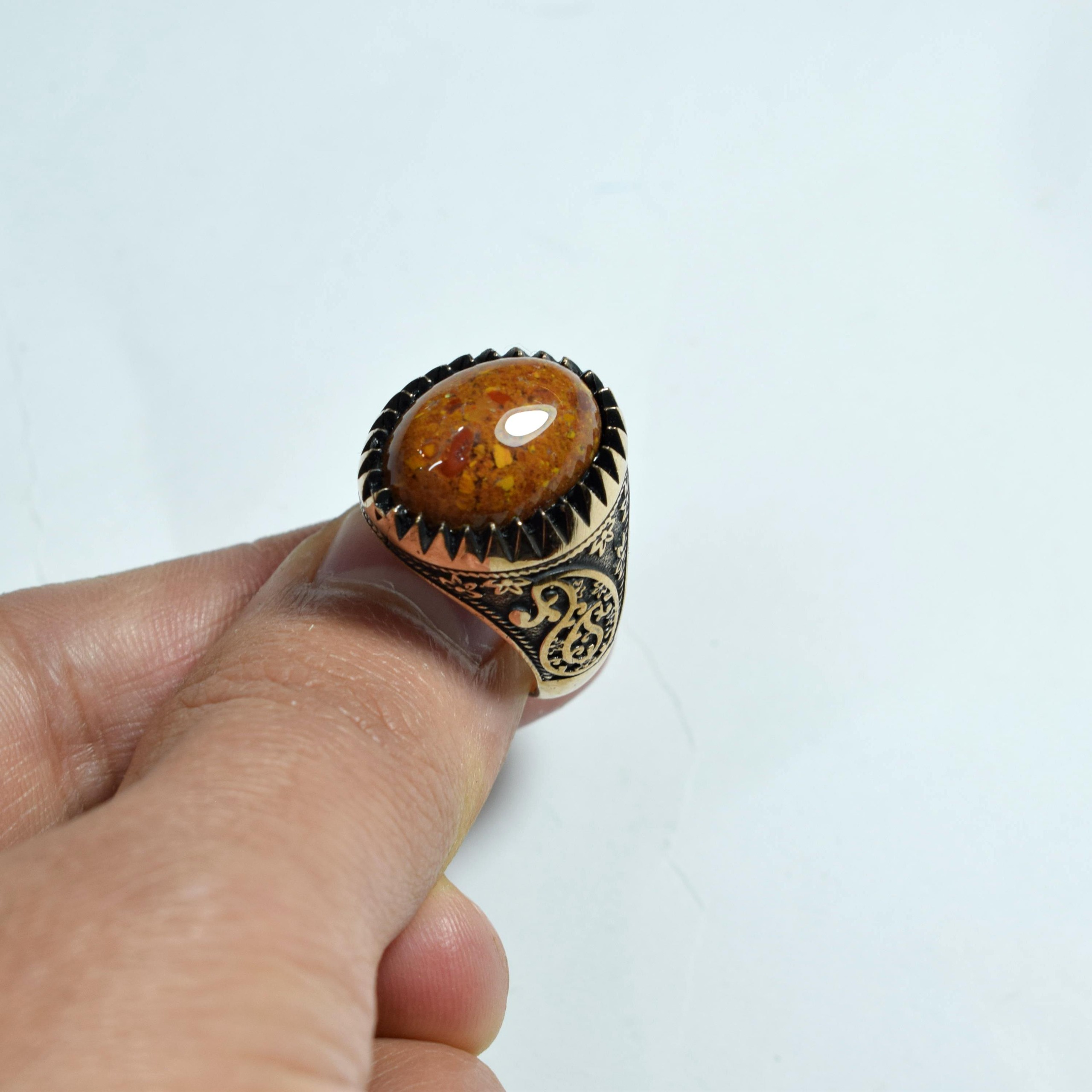 انگشتر شجر پاییزی معدنی طلاروس