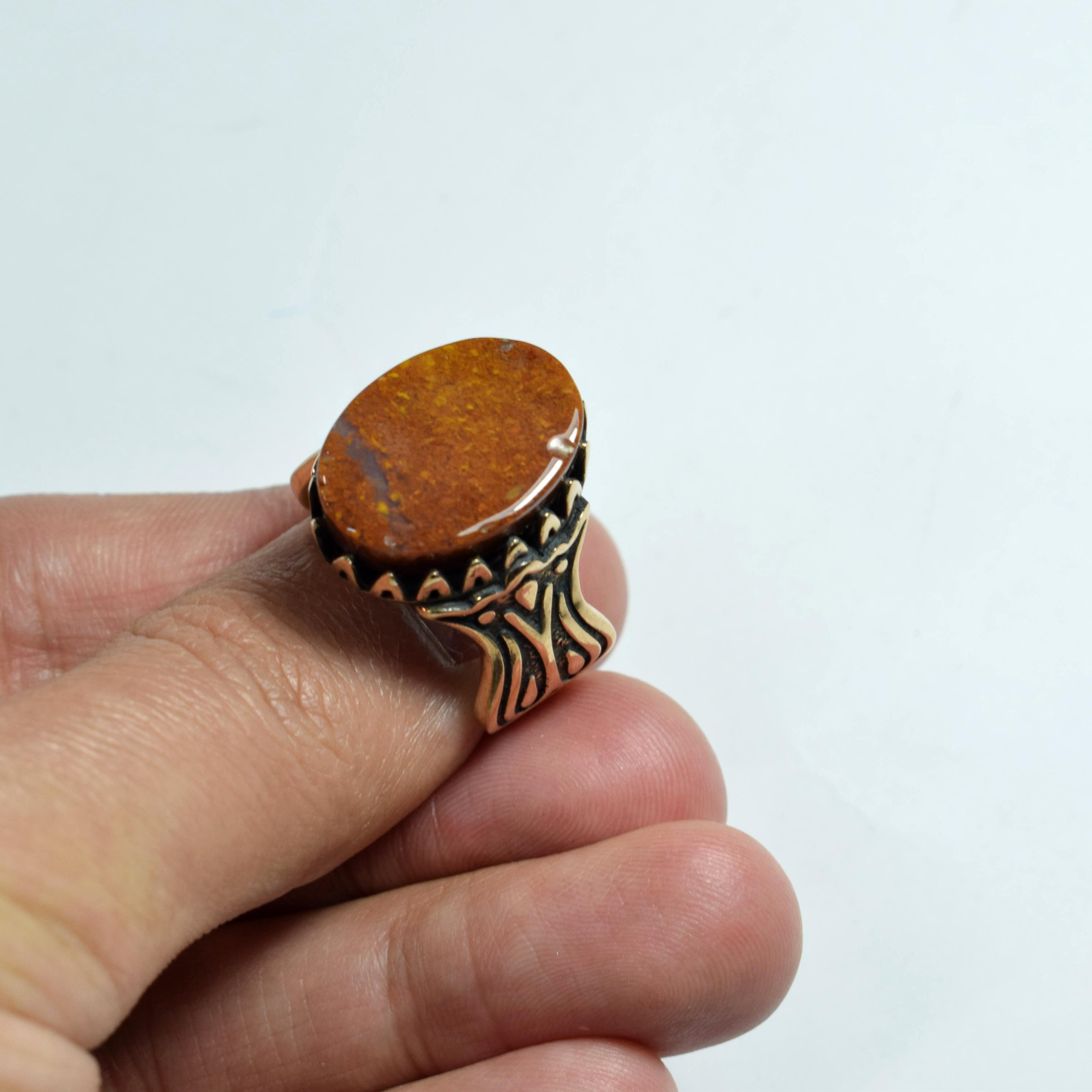 انگشتر شجر پاییزی تخت معدنی طلاروس