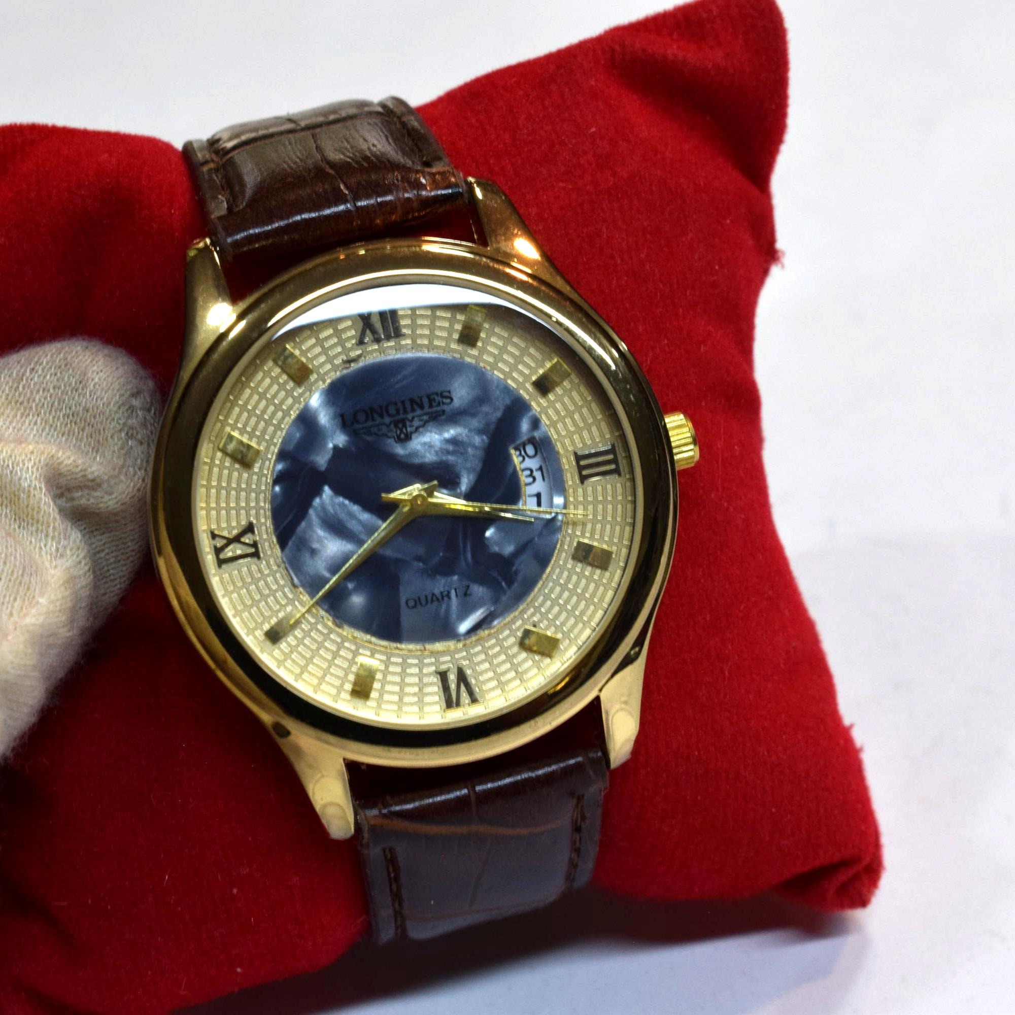 ساعت Longines صفحه صدفی دور گلد