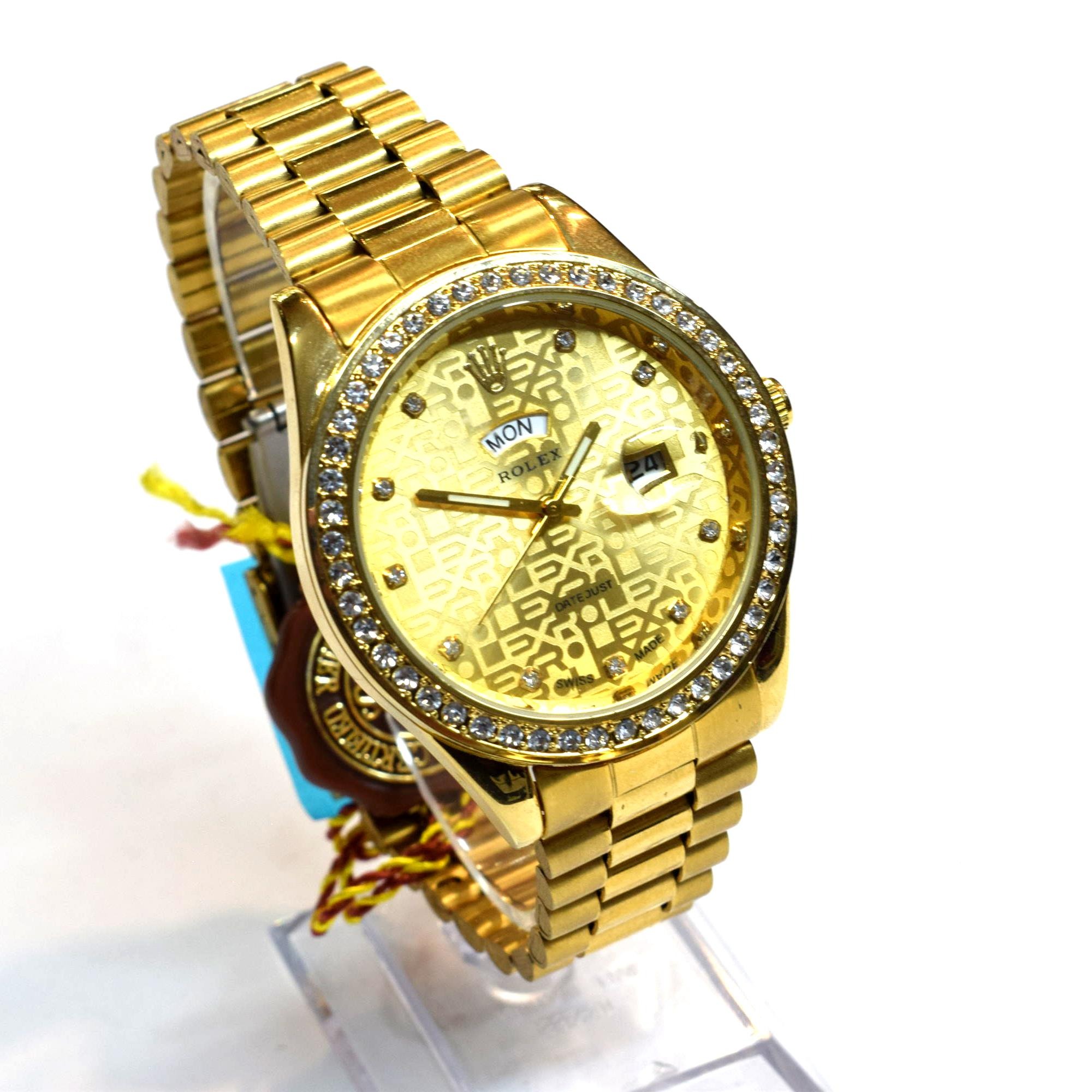 ساعت Rolex دو تقویم صفحه بزرگ گلد