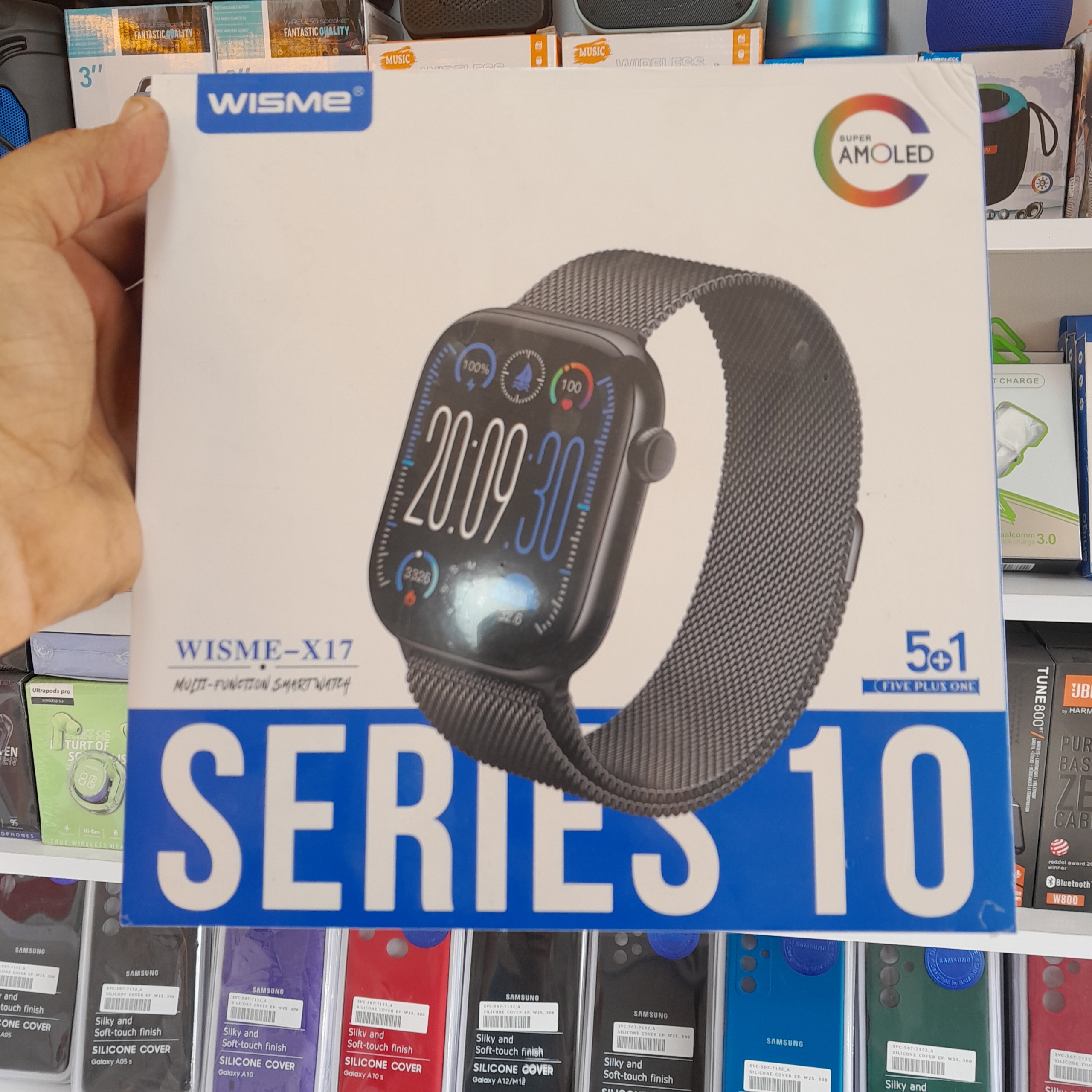 ساعت هوشمند41میلیمترویسمی مدلx17  سیلیکونی 51