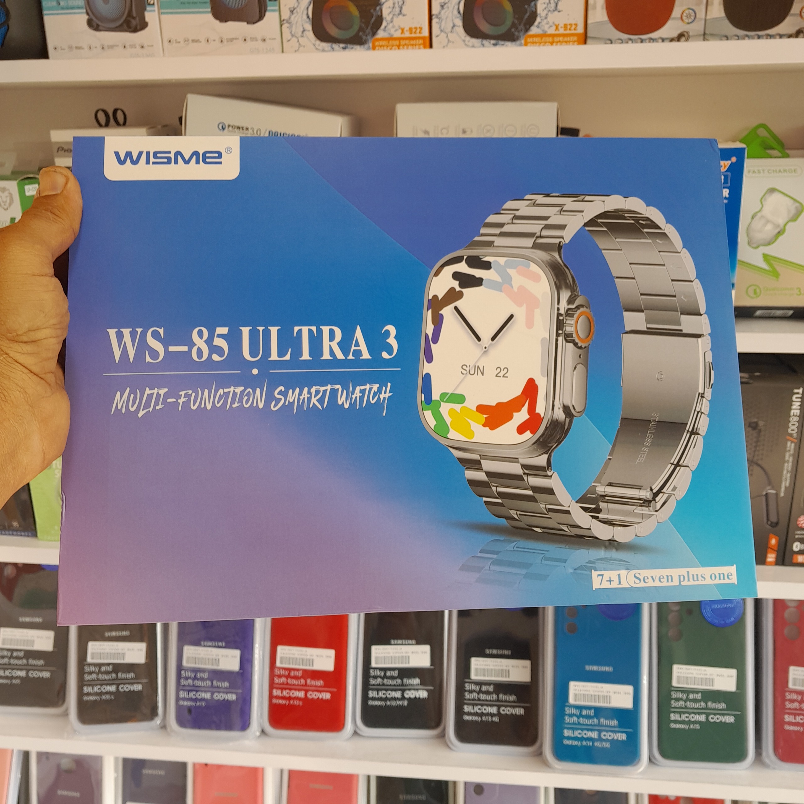 ساعت هوشمندویسمیWS-85 ULTRA3آلومینیومی وبندلاستیکی