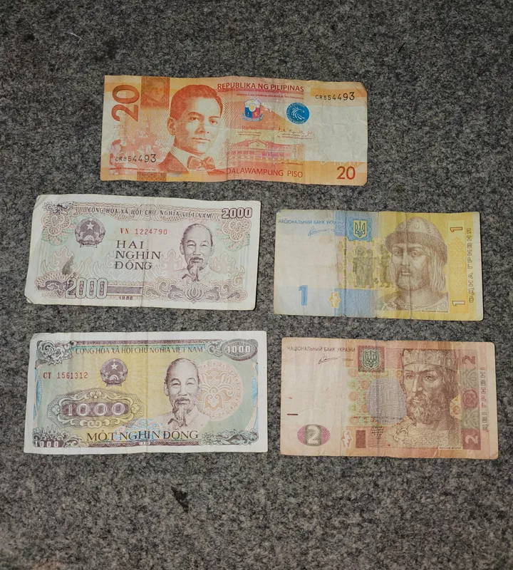 5 عدد اسکناس