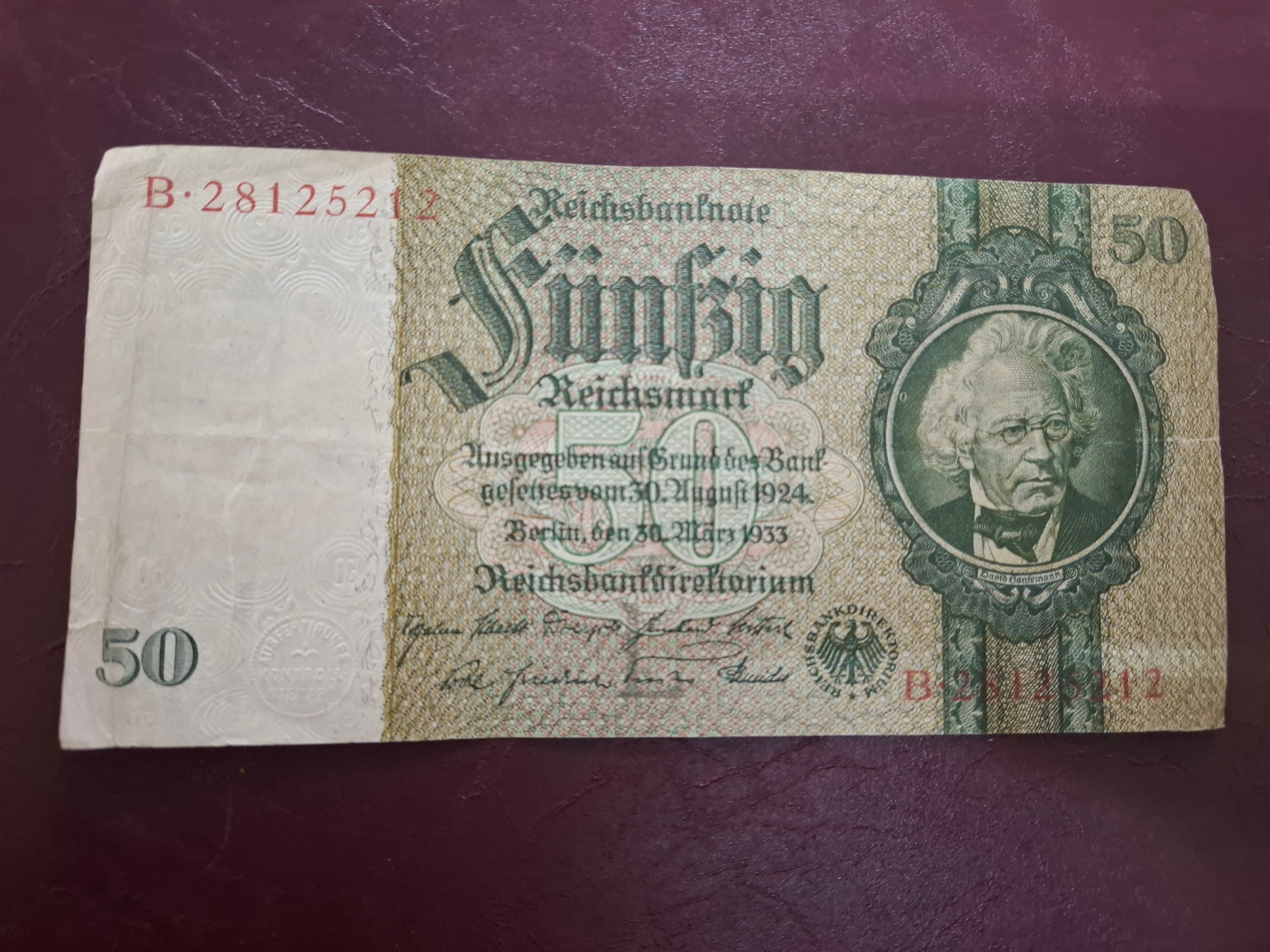 50 مارک آلمان رایش 1933 مناسبتی