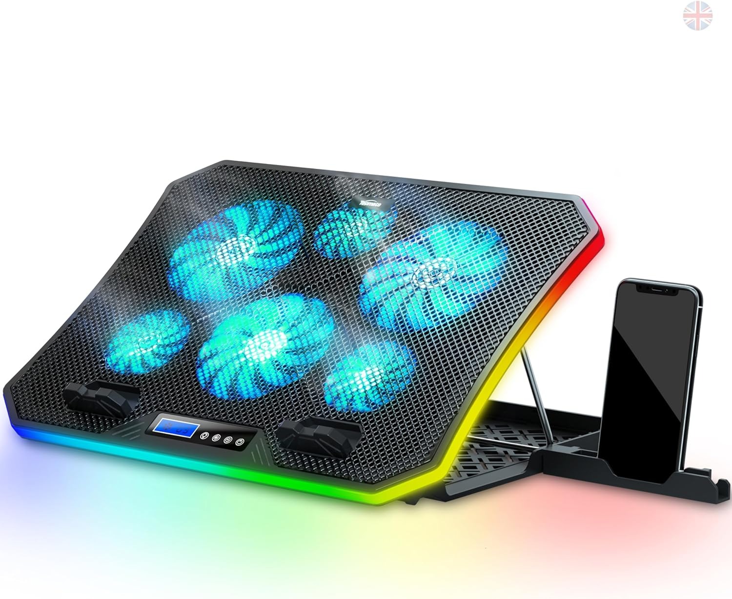 کول پد لپ تاپ RGB برند TopMate مدل C12