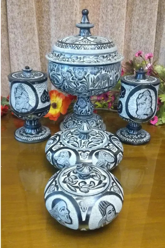 ظرف آجیل خوری قندان شکلات خوری جام سنگی