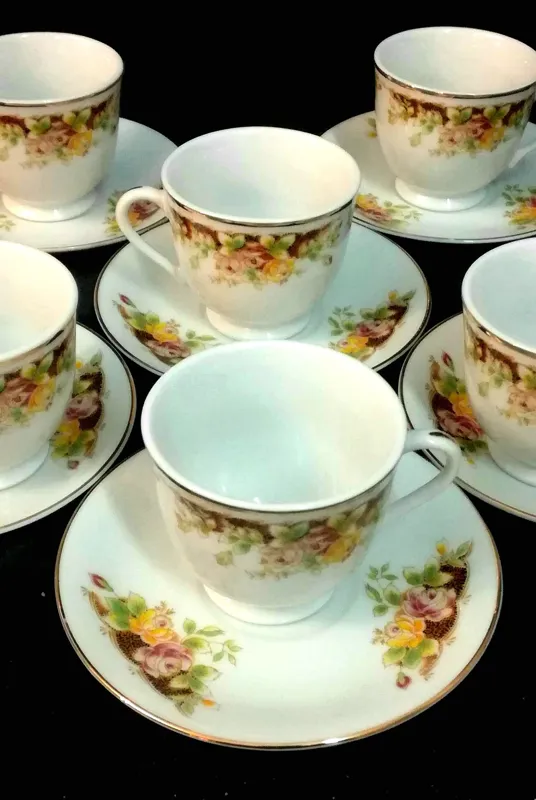 فنجان نعلبکی قهوه خوری مسعود یکدست