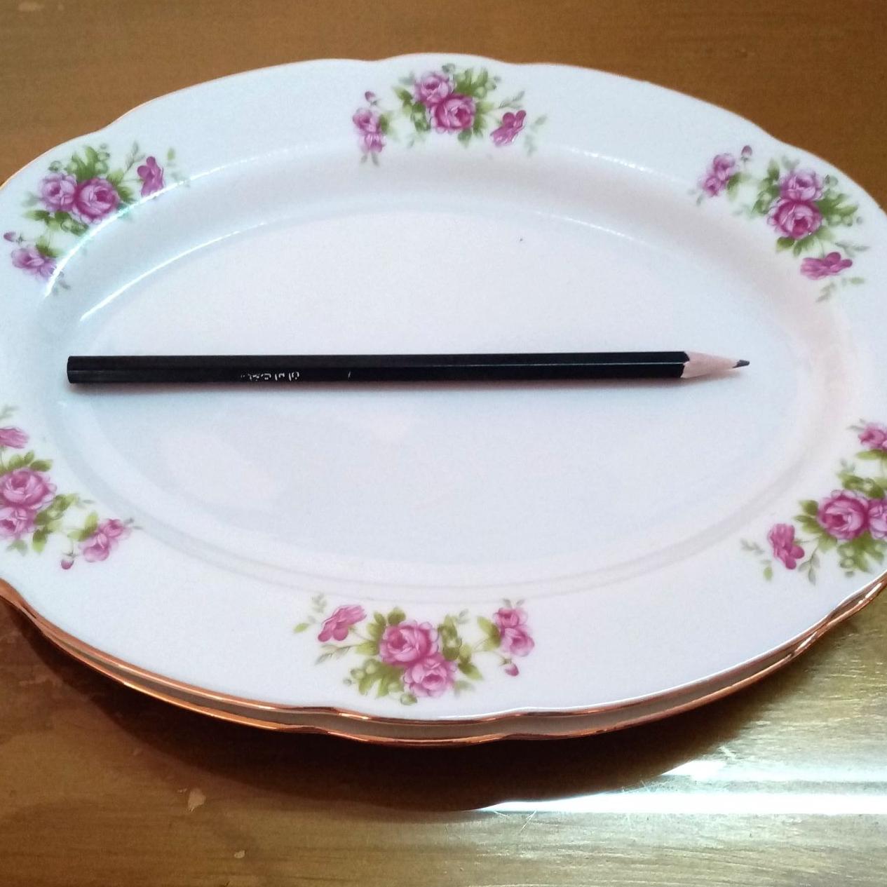 یکجفت دیس گلسرخی کوچک 26سانتی