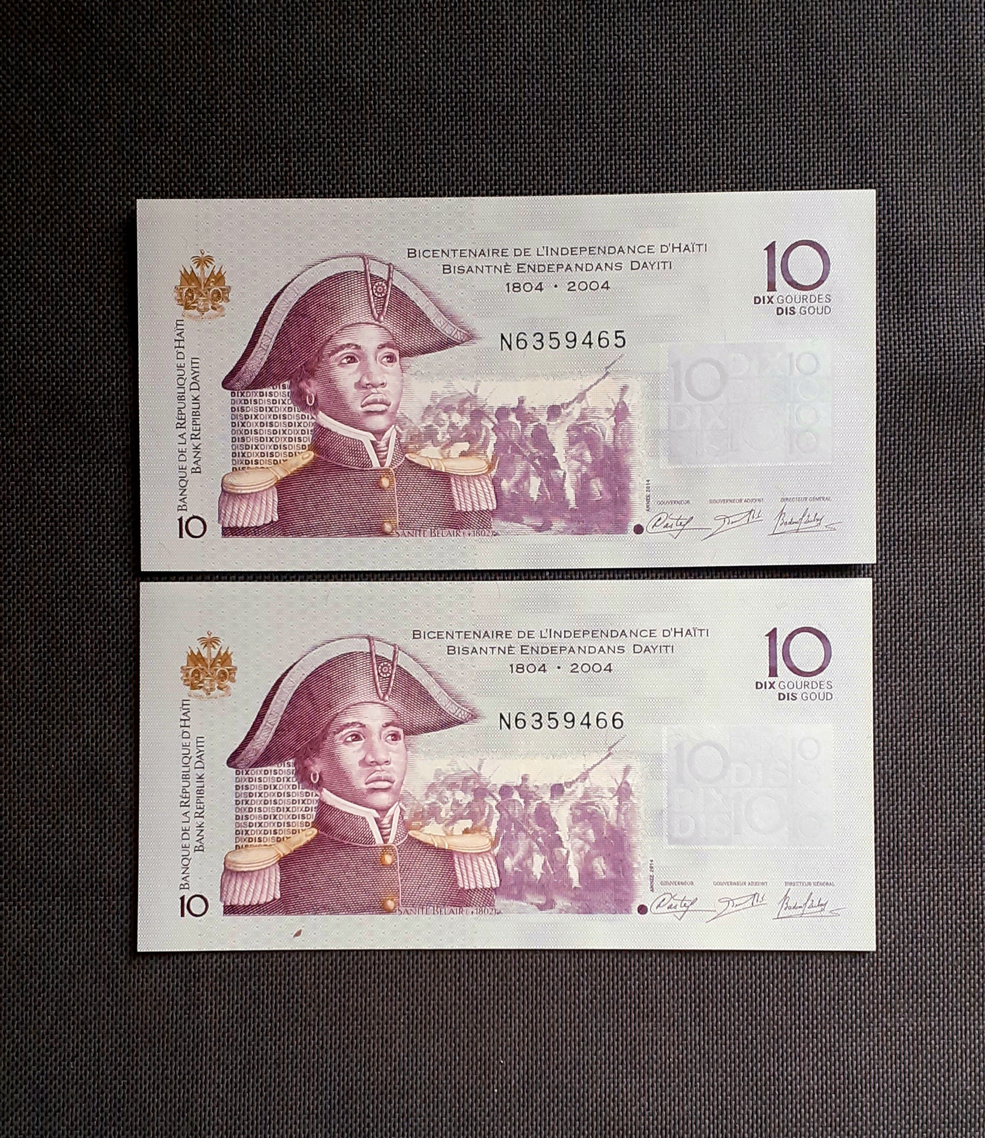 اسکناس 10 گورد هائیتی