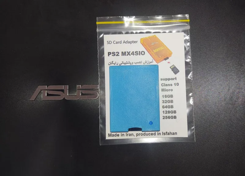 مموری(ماژول SDخوانPS2)رنگ آبی (گارانتی یکساله)