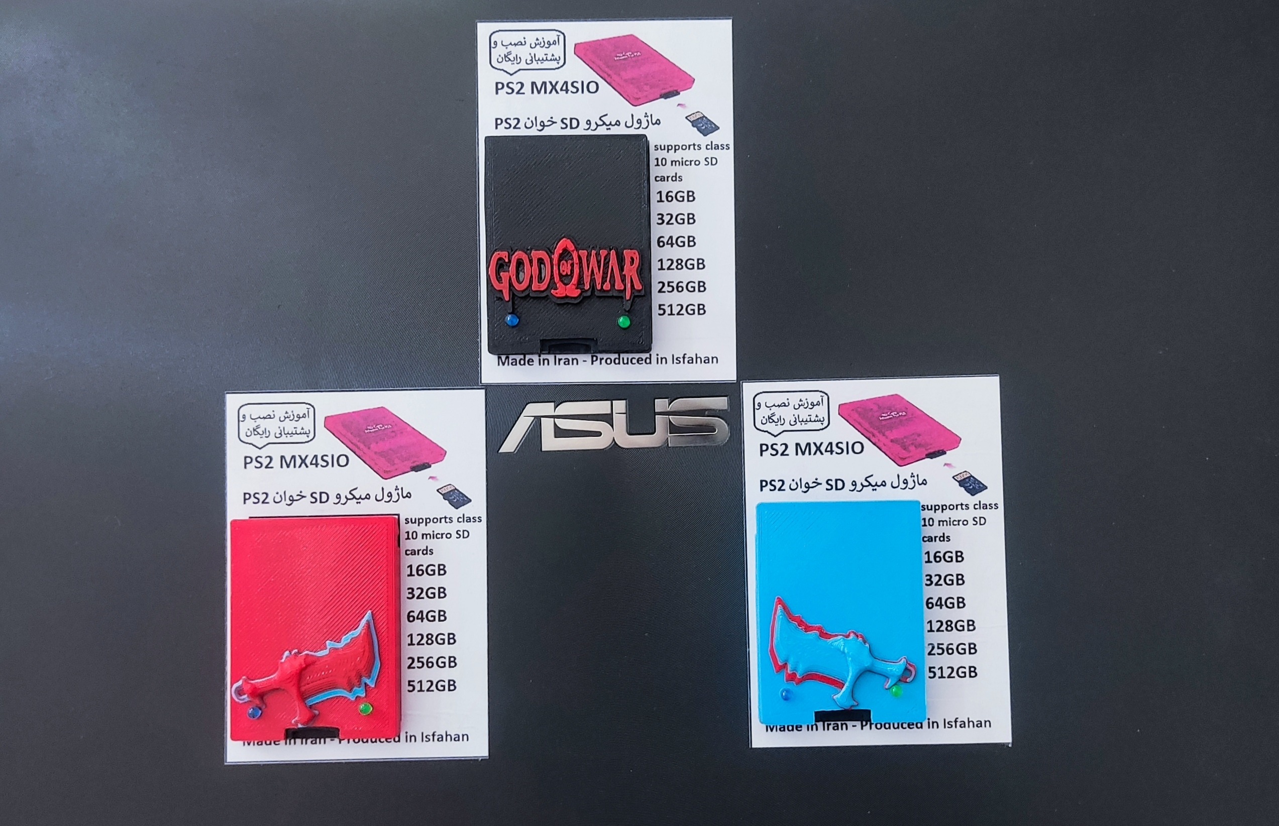 مموری ماژول SDخوان PS2پک3عددی(گارانتی یکسال)