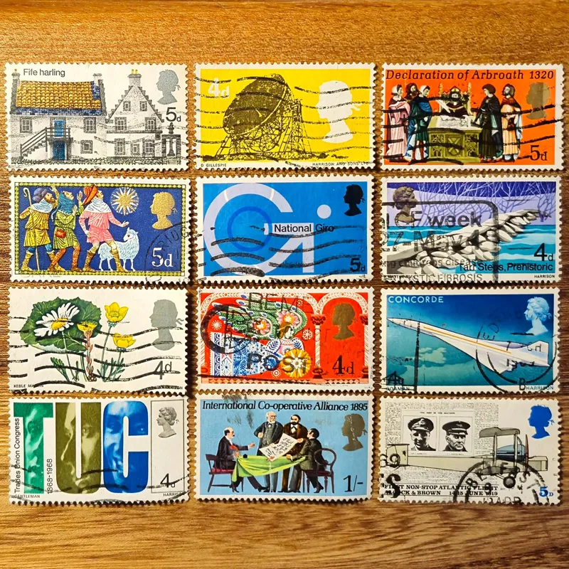 12 تمبر بریتانیا (بی تکرار)