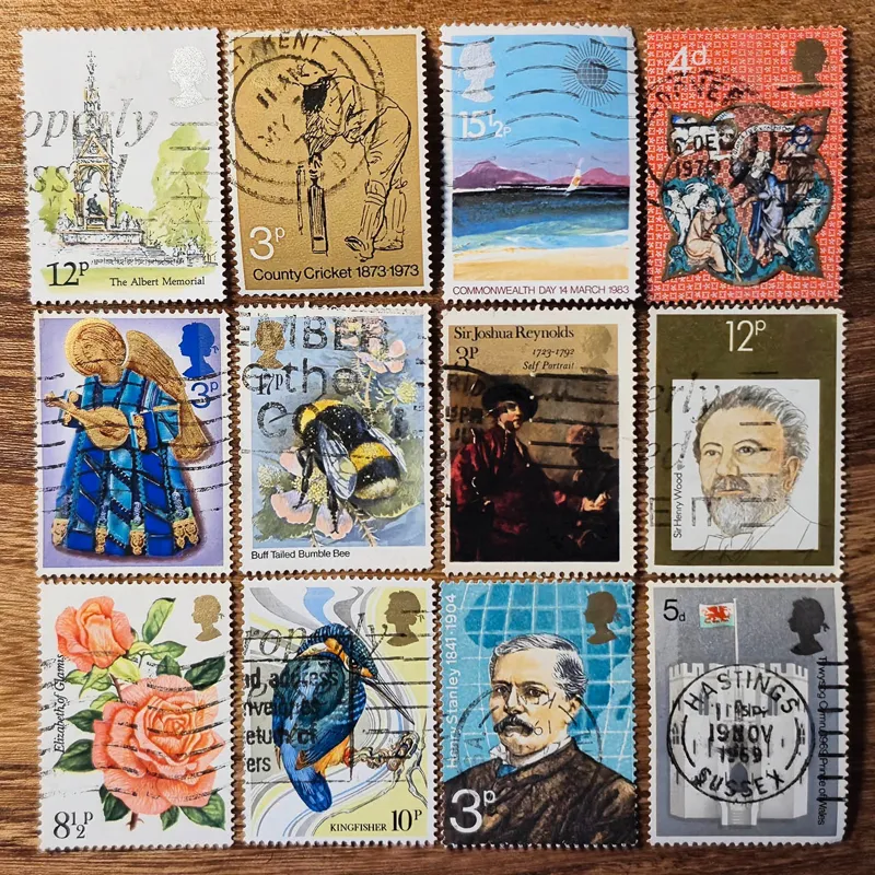 12 تمبر بریتانیا (بی تکرار)