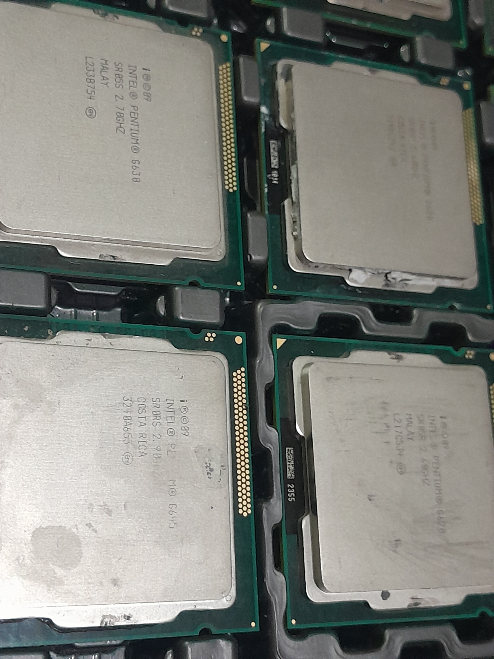 30 عدد cpu G620 و بالاتر ارسال رایگان