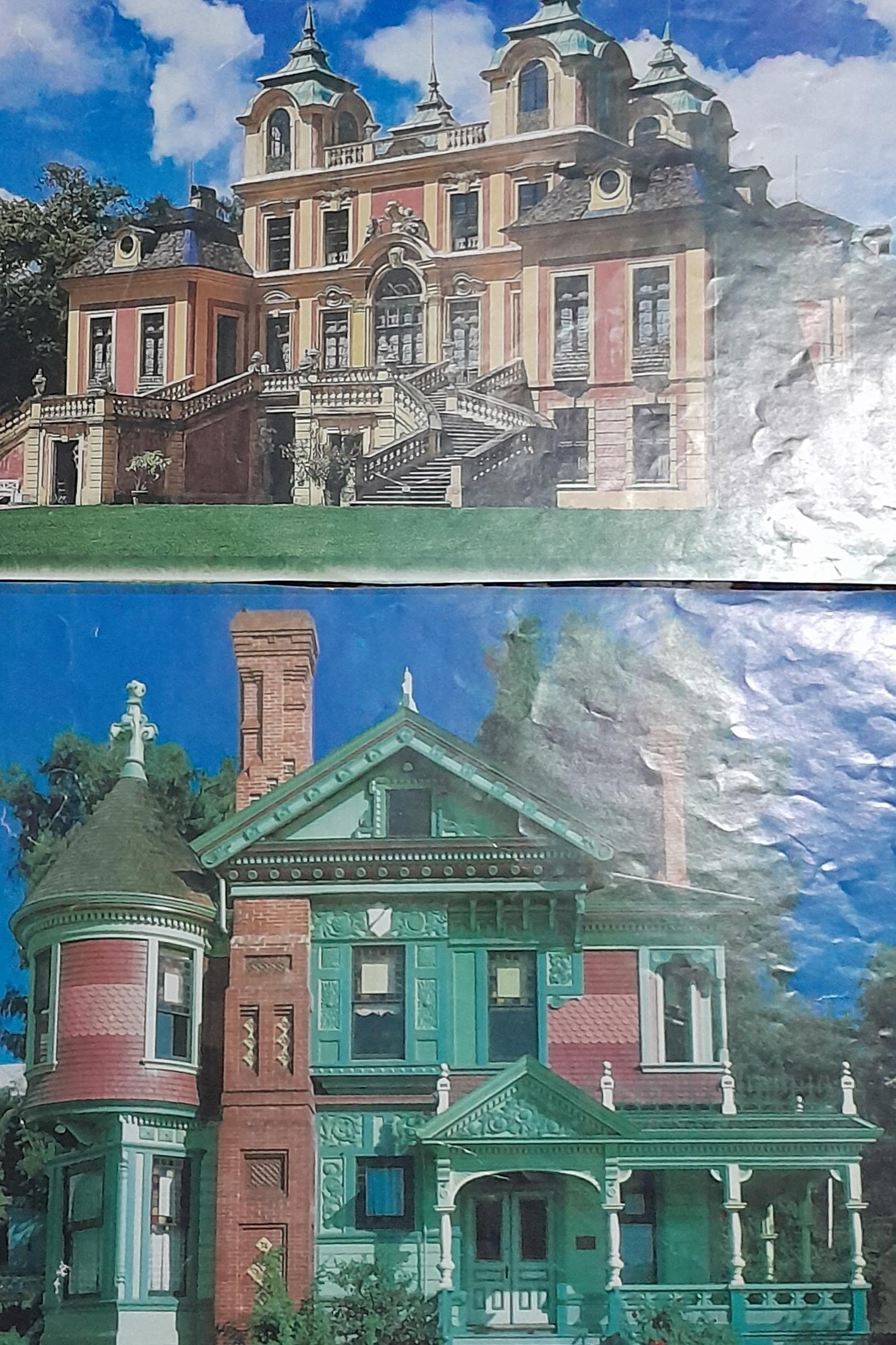 عکس یا تصویر برش خورده قدیمی منظره خونه