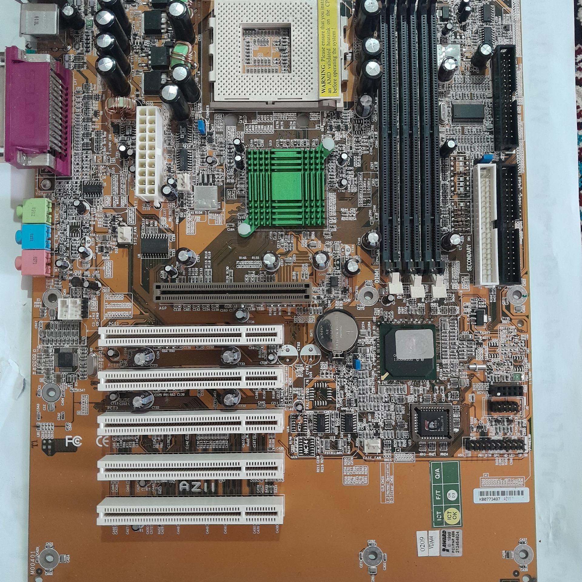 مادربرد قدیمی کلکسیونی ظاهر در حد