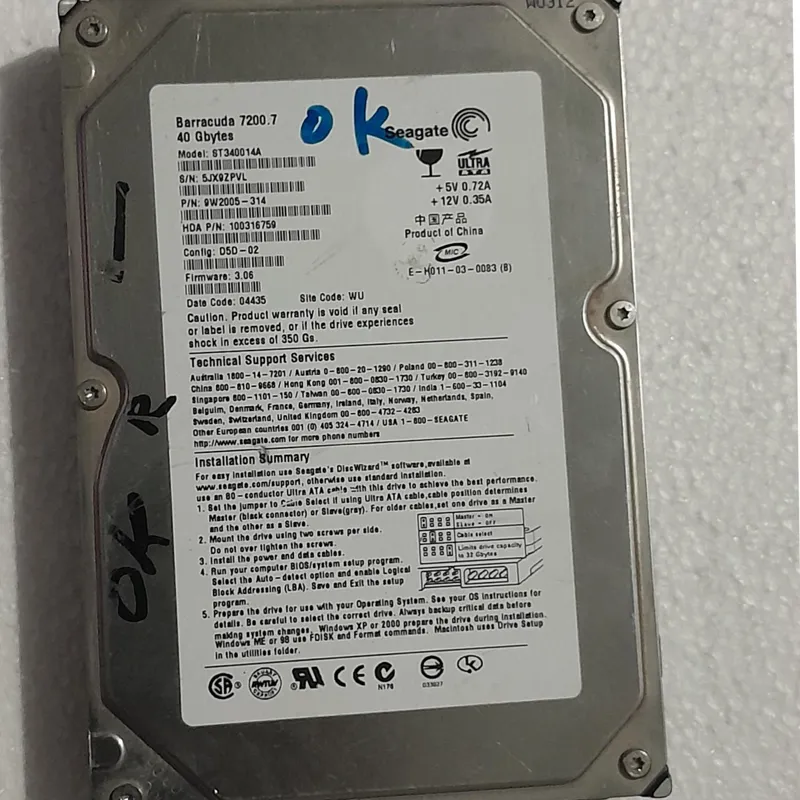 هارد 40 گیگ IDE سلامت100