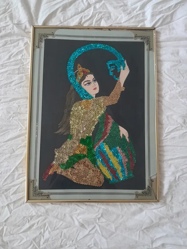 تابلو منجق کاری نوستالژی