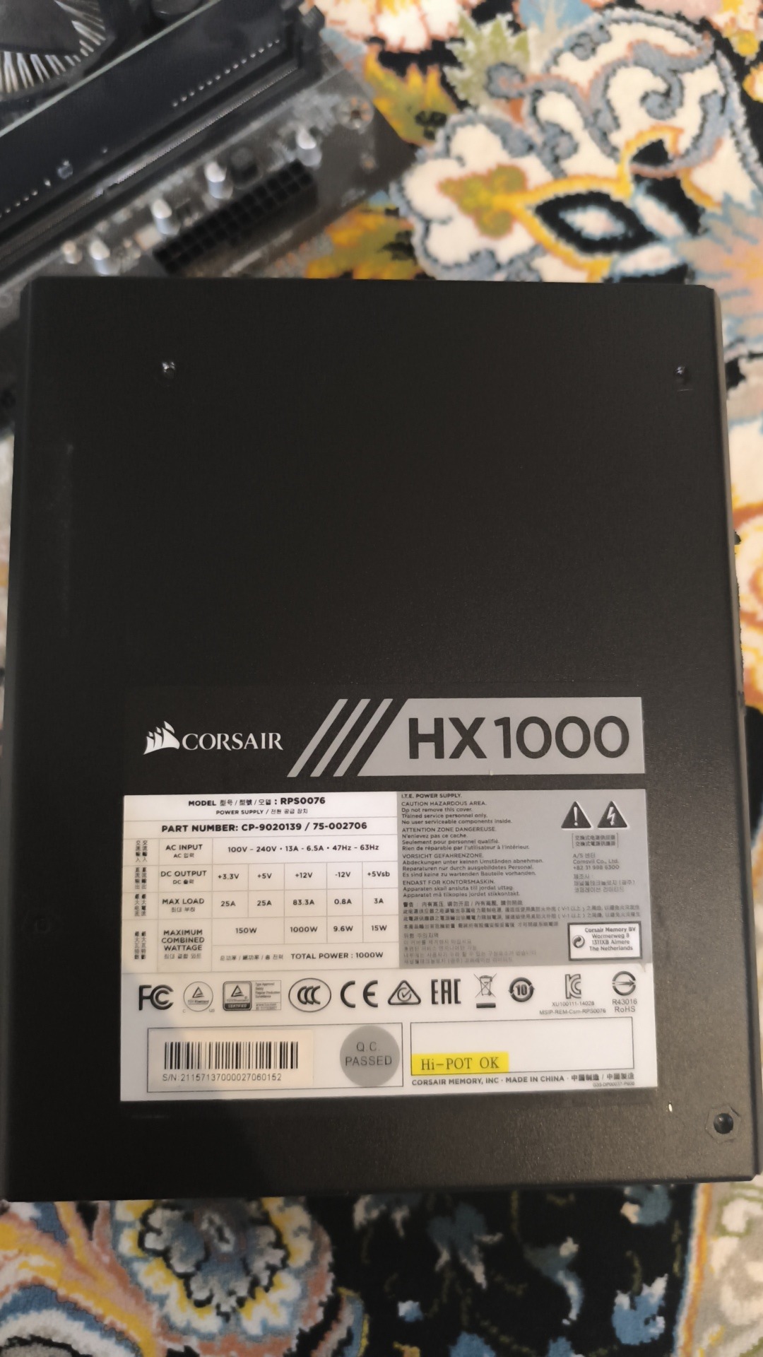 پاور corsair کورسیر 1000