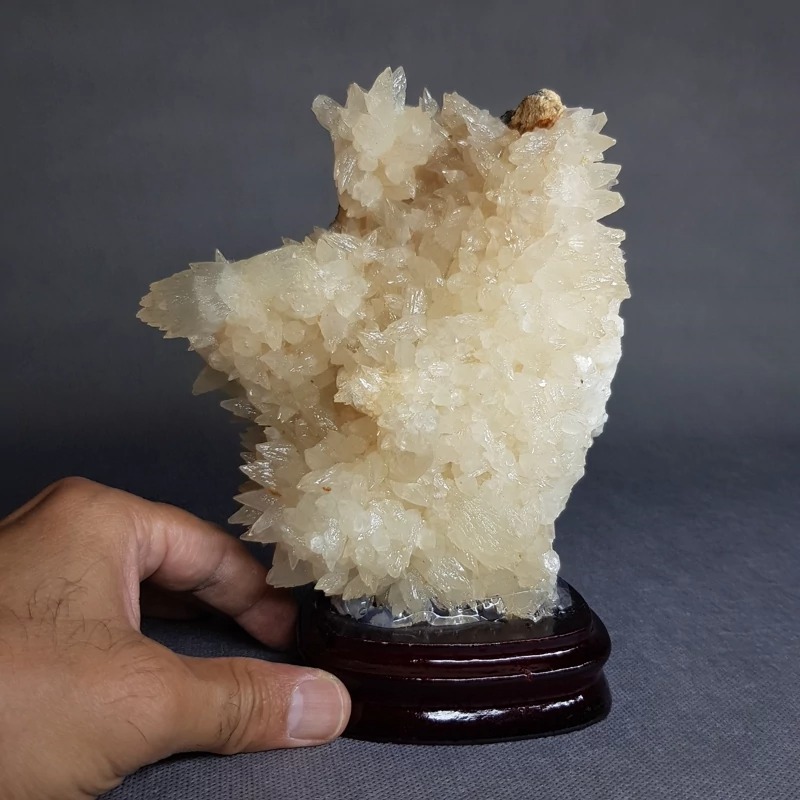 گوهر سنگ کلسیت فلاور شیری بزرگ