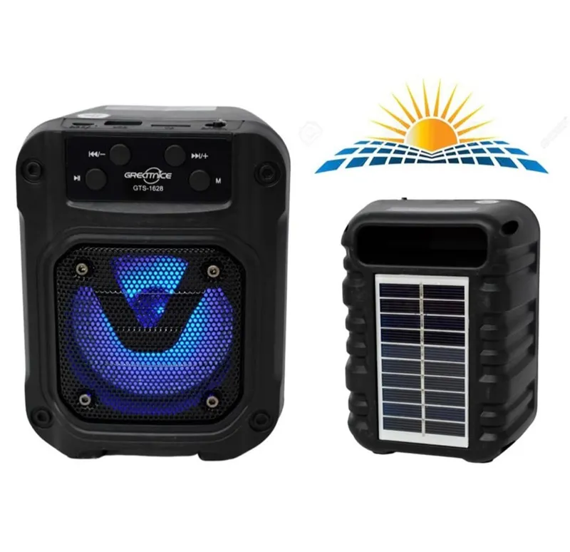 اسپیکر بلوتوثی دارای پنل خورشیدی GTS_1628