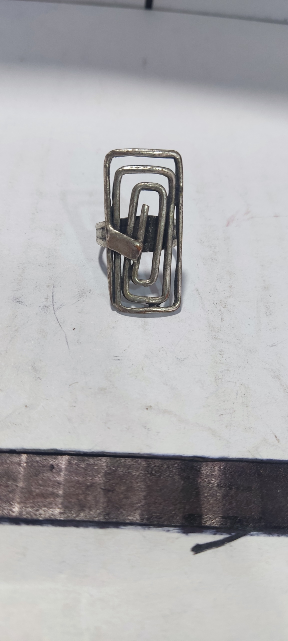 انگشتر روکش نقره قدیمی