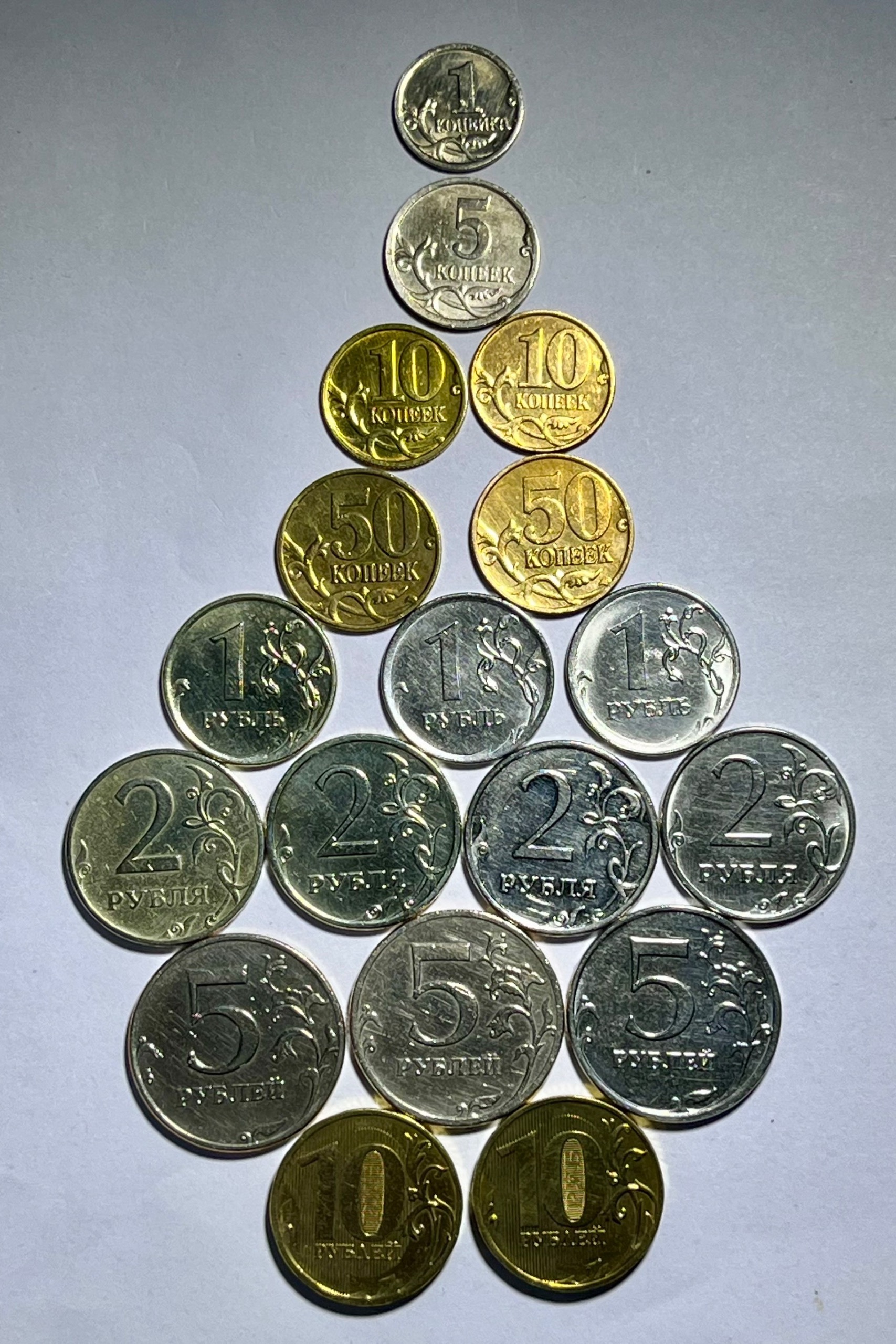 ست 18 عدد سکه کوپک و روبل فدراسیون روسیه (توضیح)