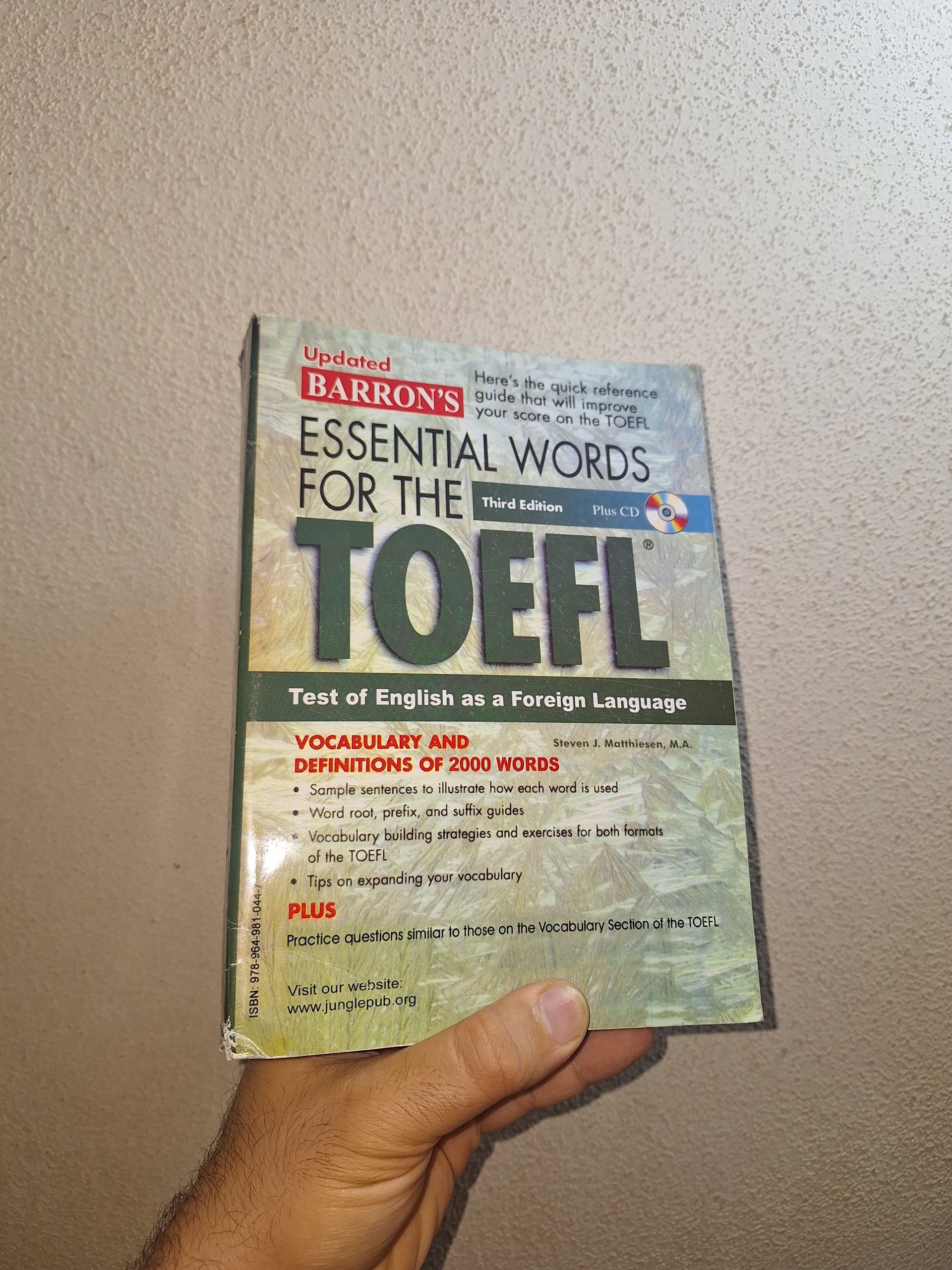 Essential words for the toefl