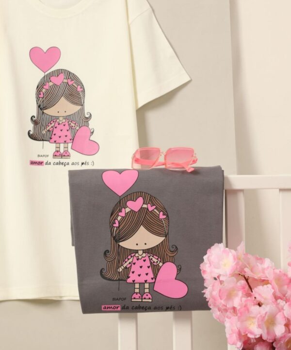 تیشرت نخی زنانه طوسی