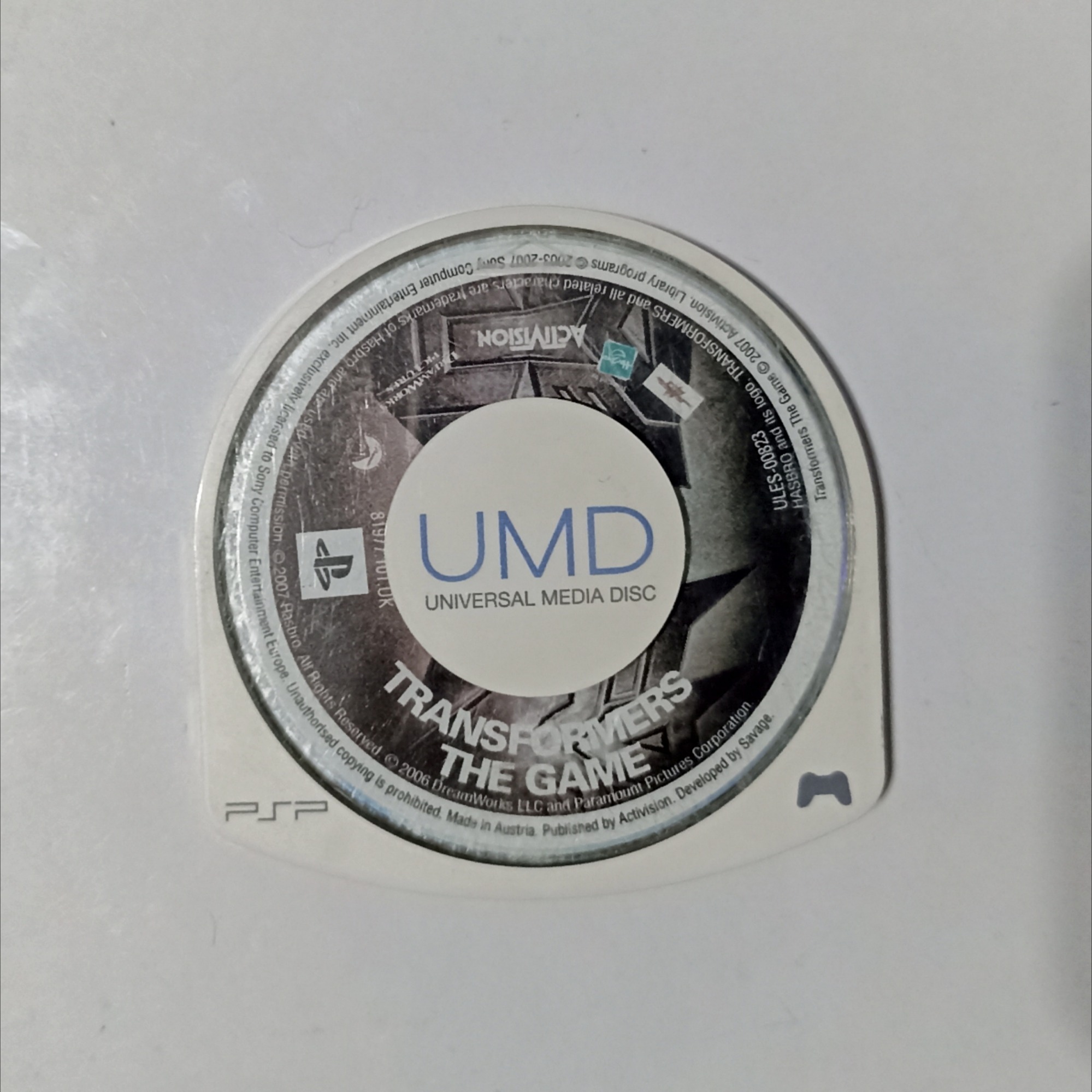بازی Transformers برای UMD PSP
