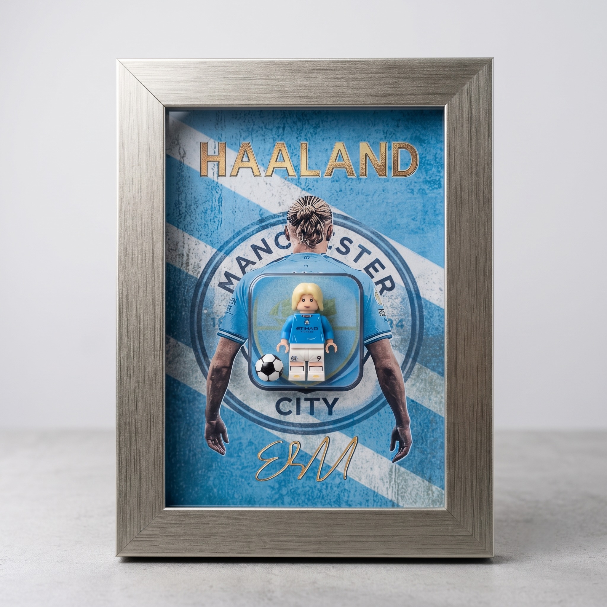 تابلو لگویی ارلینگ هالند (HAALAND) سایز بزرگ 13x18