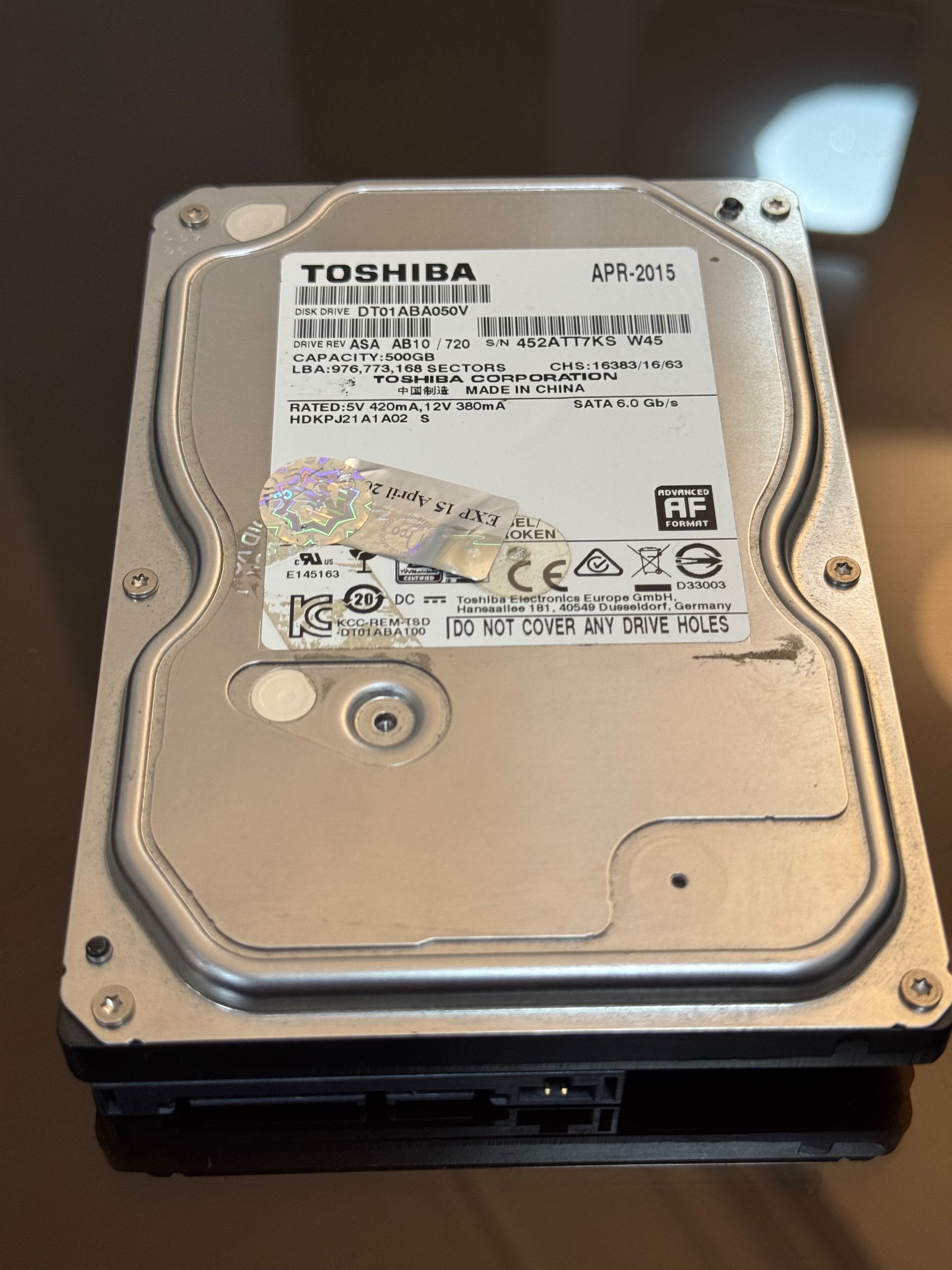 هارد Toshiba 500GB