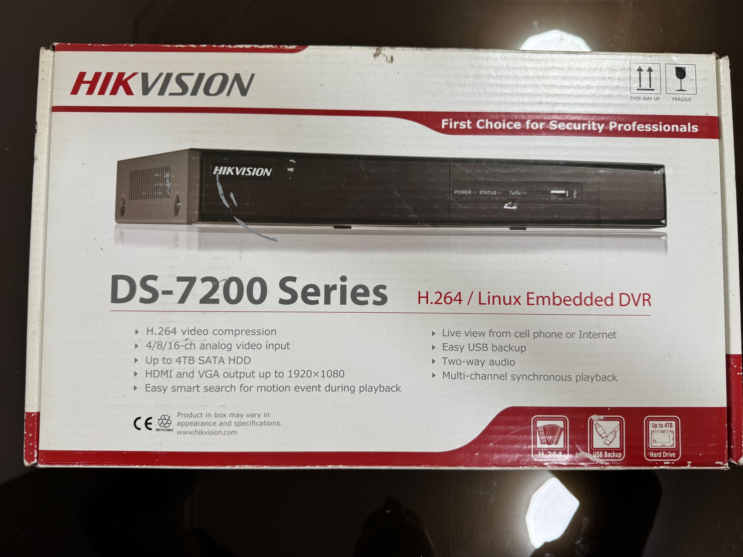 دستگاه DVR هایک ویژن 4 کانال