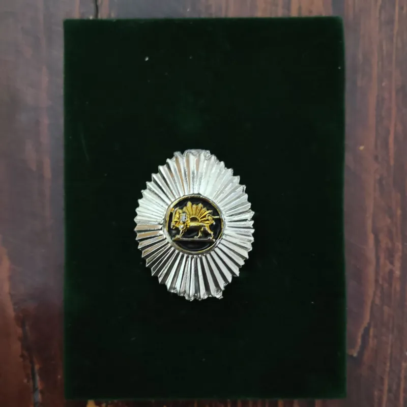 آرم کلاه پهلوی شیر و خورشید اصل نایاب آنتیک