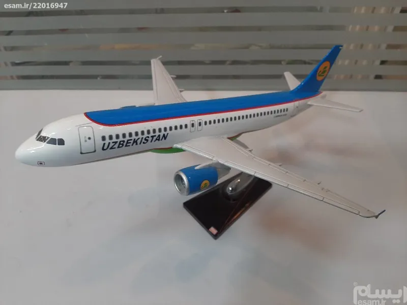 ماکت هواپیما ایرباس A320-200 ازبکستان کد 3372