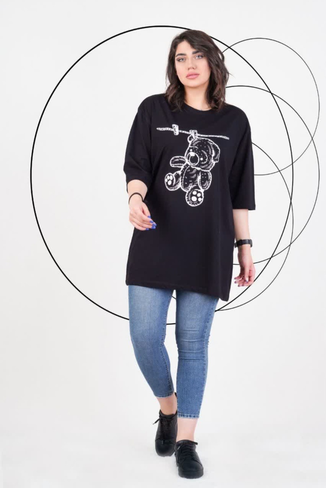 تیشرت لانگ خرسی