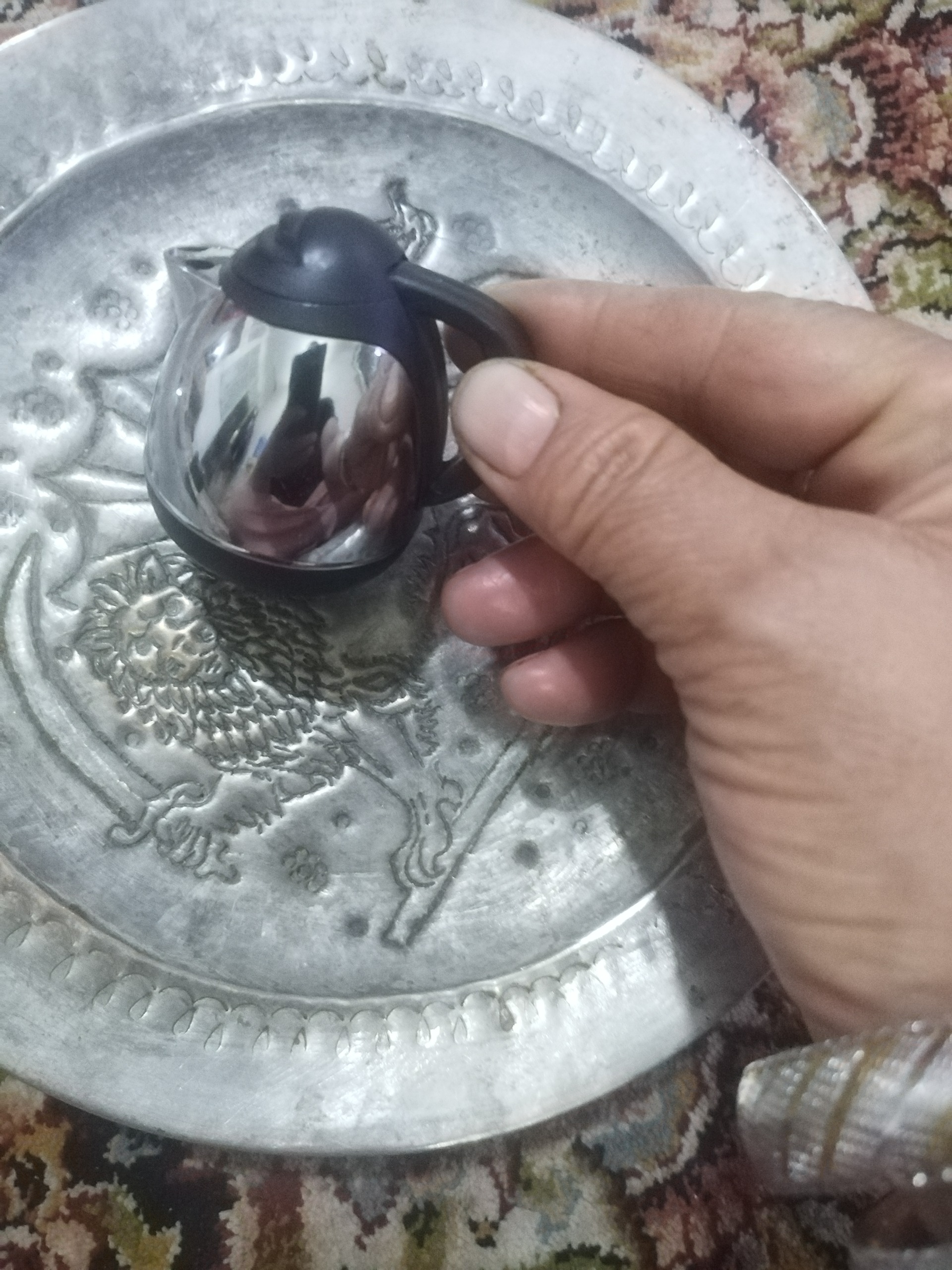 فندک استیل ترح قوری جون دارمناسب هدیه بزرگ