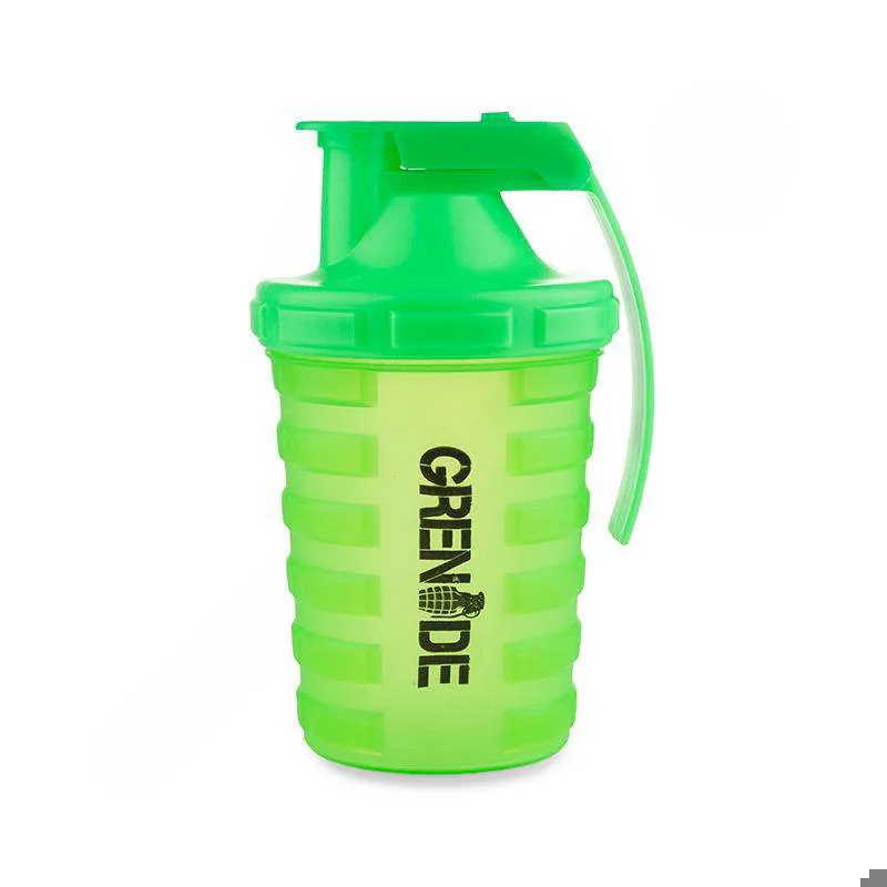 قمقمه شیکر ورزشی سبز روشن 3 تیکه 600 c c GRENIDE01
