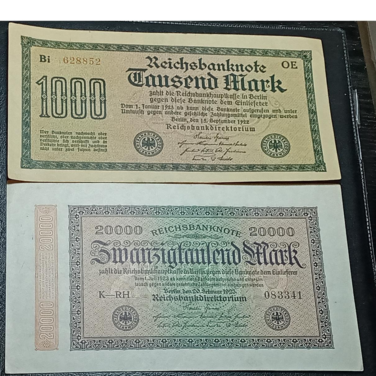 اسکناس. 1000 2000 مارک المان