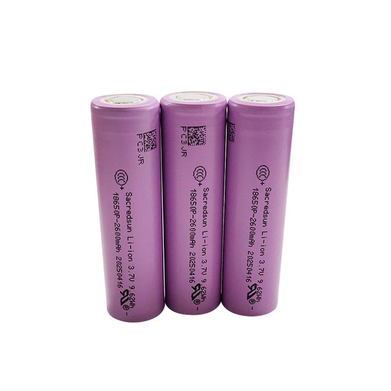 باتری لیتیومی مدل Sacredsun 18650P ظرفیت 2600mAh