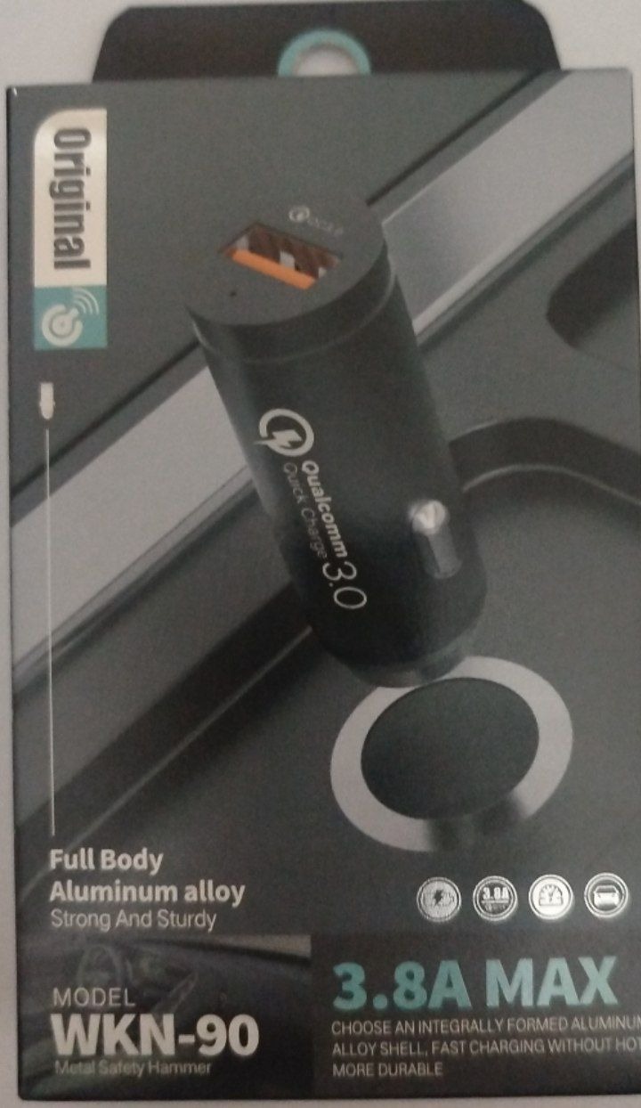 شارژر فندکی فست شارژWKN-90 3AD