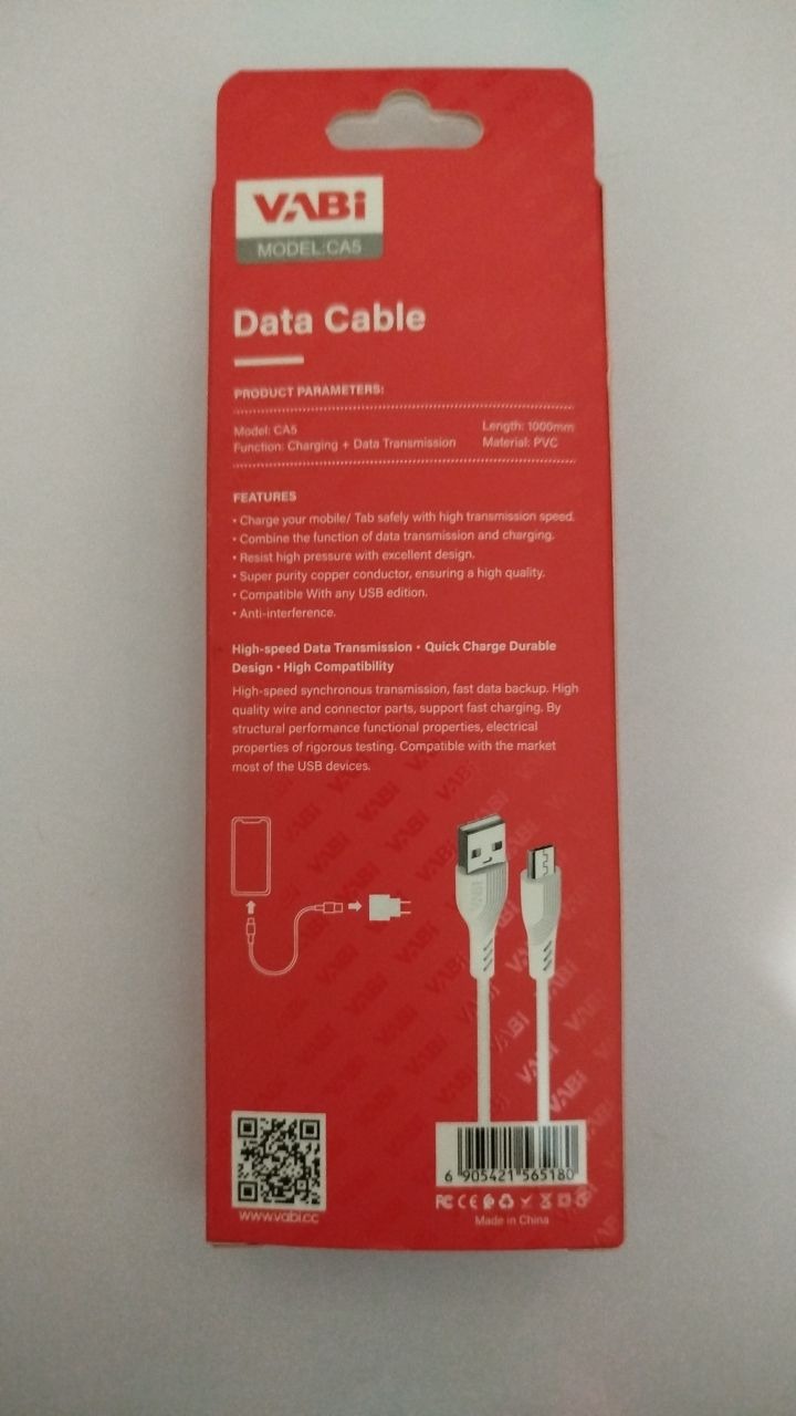 کابل شارژ اندروید( میکرو)