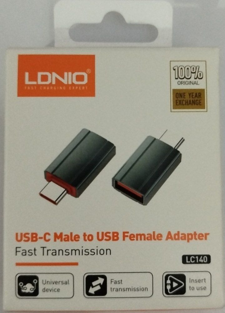 OTG تبدیل usb به type-c الدینیو LDNIO مدل LC140