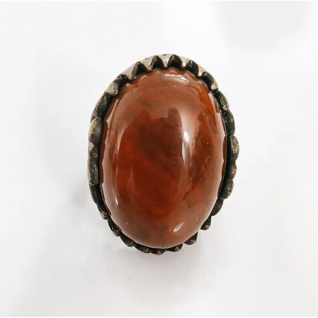 انگشتر نقره نگین جاسپر با کیفیت و بی نظیر