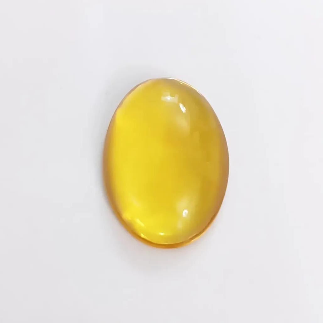 نگین آبسیدین زرد بسیار زیبا و کمیاب