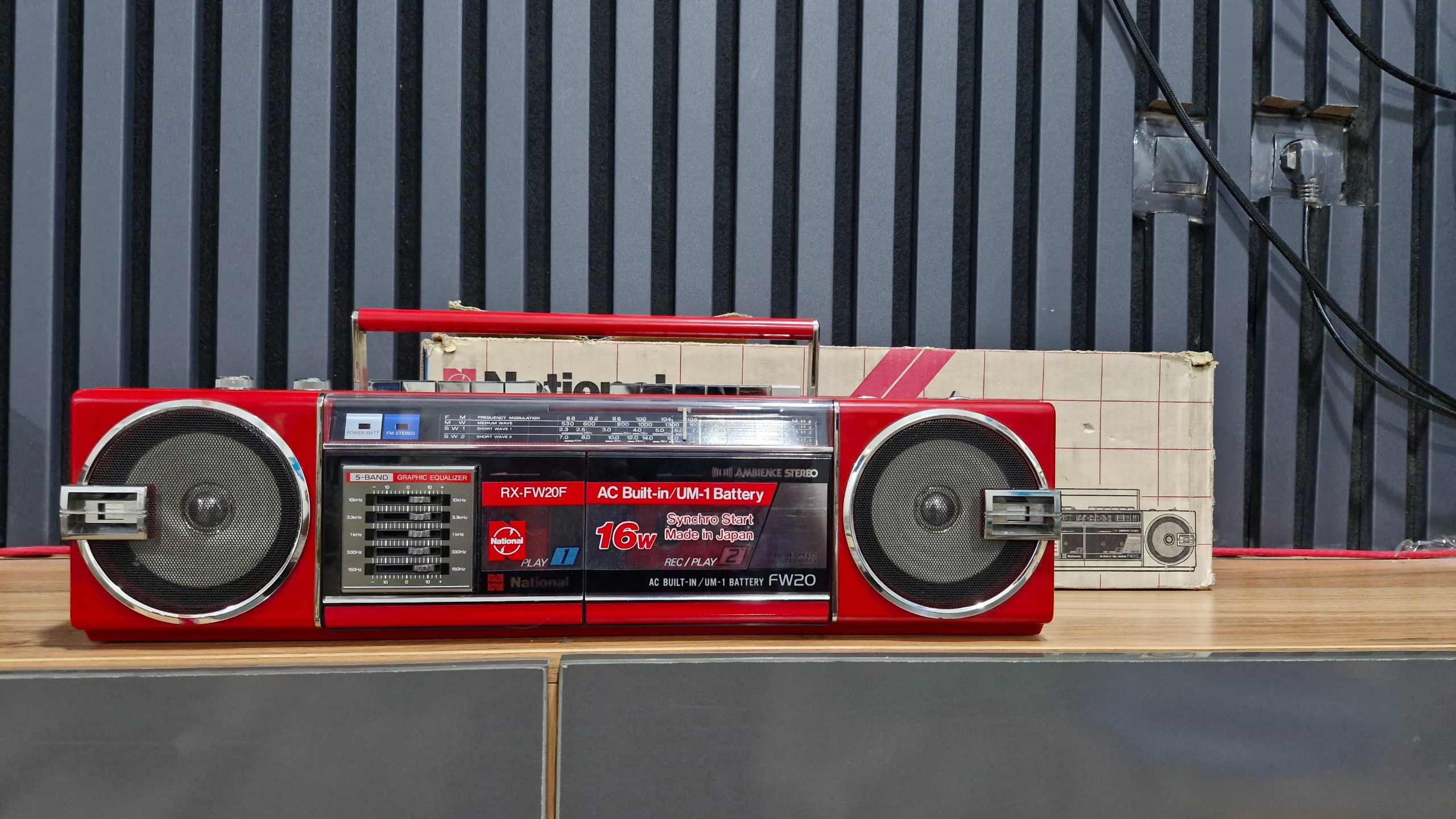 رادیو ضبط ناسیونال درجه 1 ژاپن درحد آنتیک